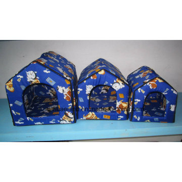 Drei Sets Cartoon Hund Muster Blaues Bett